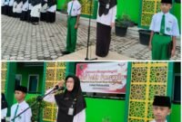 Sebanyak 325 siswa yang terdiri dari siswa kelas 7 dan 8, ikuti Upacara Hari Lahir Pancasila, Senin (2/6)