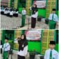 Sebanyak 325 siswa yang terdiri dari siswa kelas 7 dan 8, ikuti Upacara Hari Lahir Pancasila, Senin (2/6)